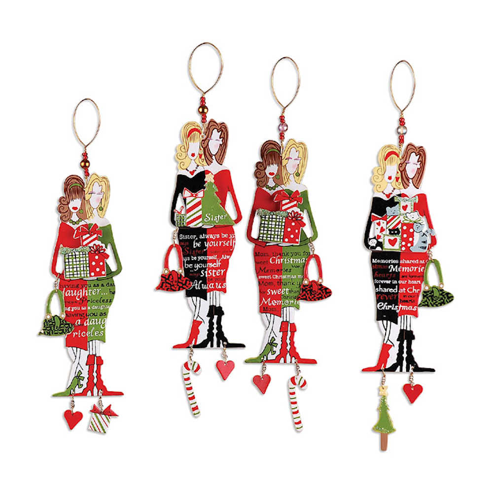 Mother, Daughter, Sister, Friend Ornament Happy Holidayware